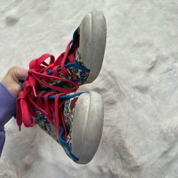 Johnnie B. Mini Boden Floral Canvas High Top Sneakers Colorful Spring size 40 - Picture 7 of 12